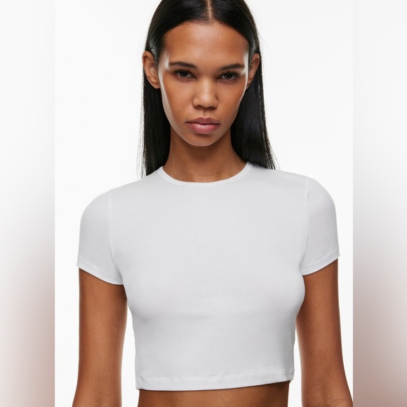 Sunday Best Tops - Sunday Best Bliss Cropped T-Shirt - Aritzia (Size M)